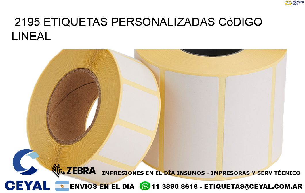 2195 Etiquetas personalizadas código lineal