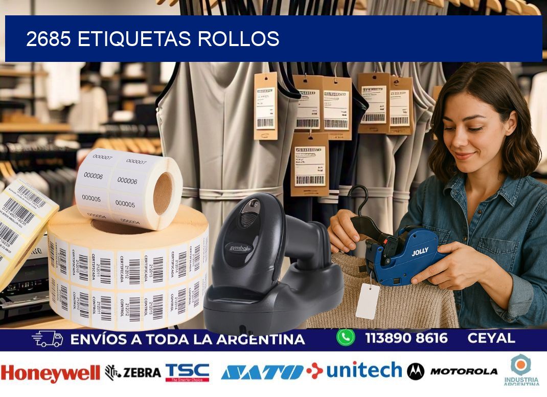 2685 etiquetas rollos