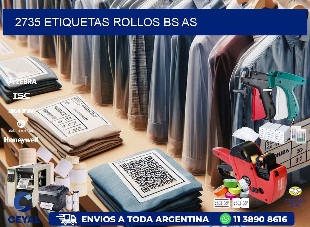 2735 etiquetas rollos BS AS