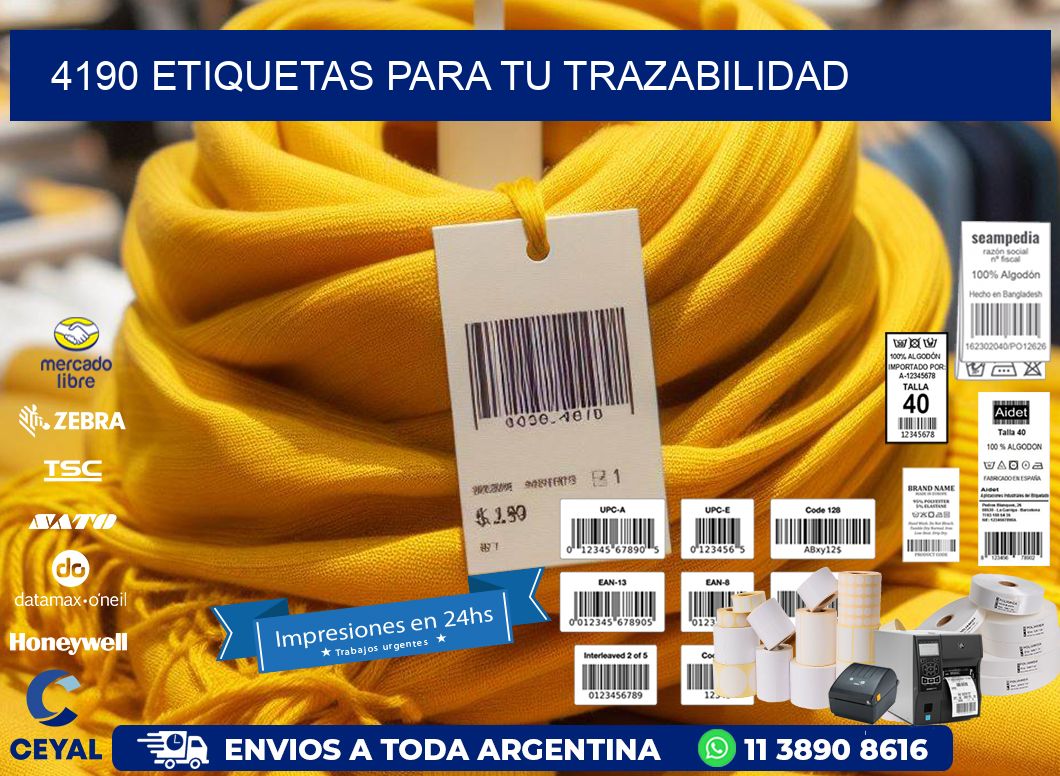 4190 etiquetas para tu trazabilidad