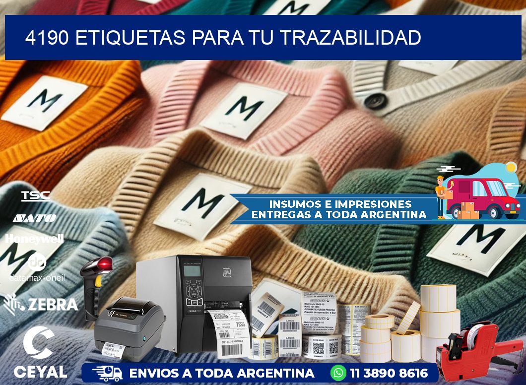 4190 etiquetas para tu trazabilidad