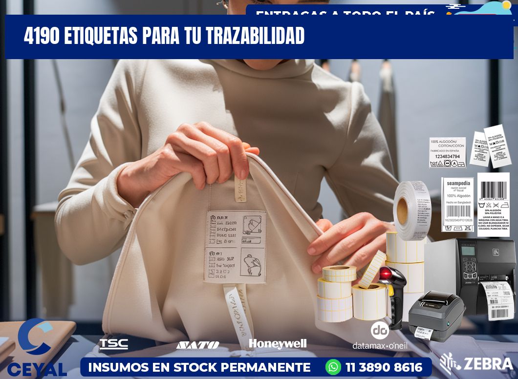 4190 etiquetas para tu trazabilidad