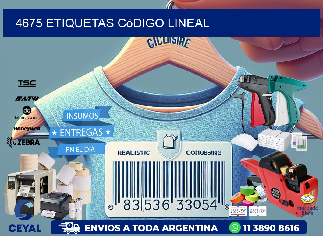4675 Etiquetas código lineal