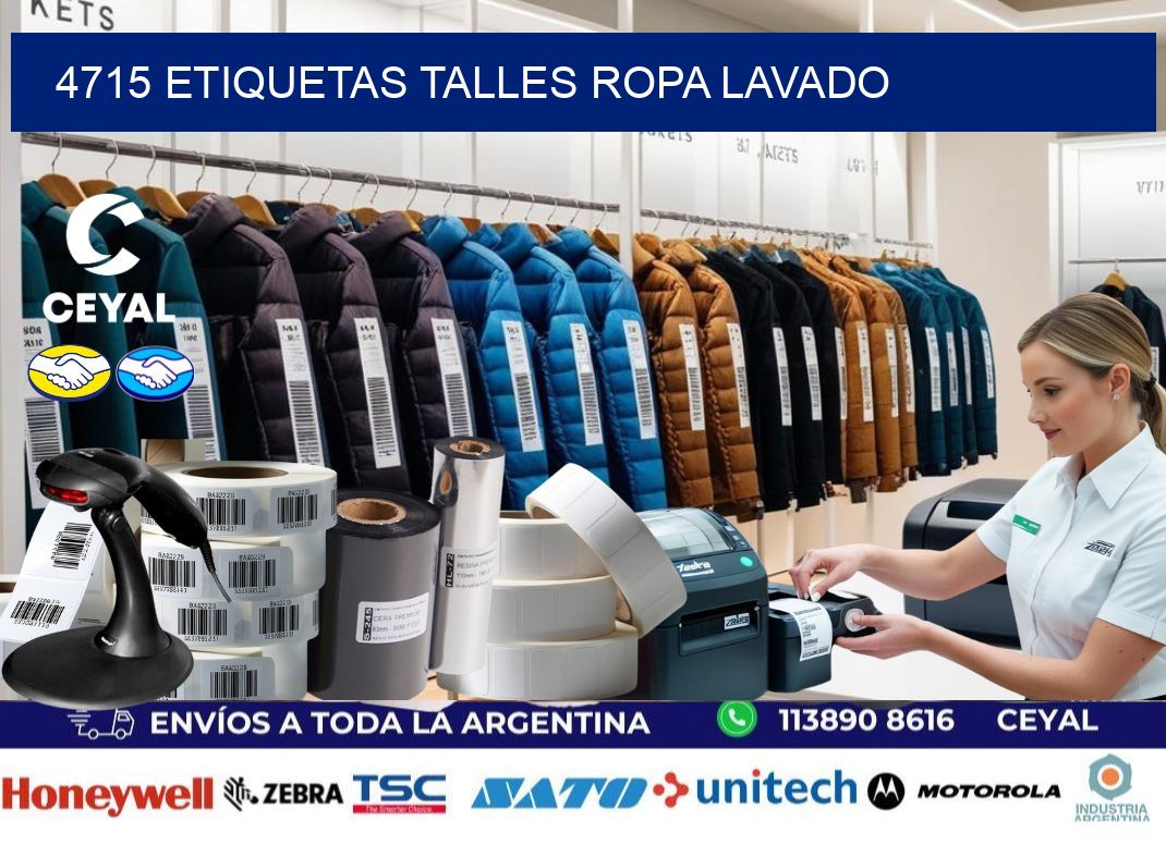 4715 ETIQUETAS TALLES ROPA LAVADO