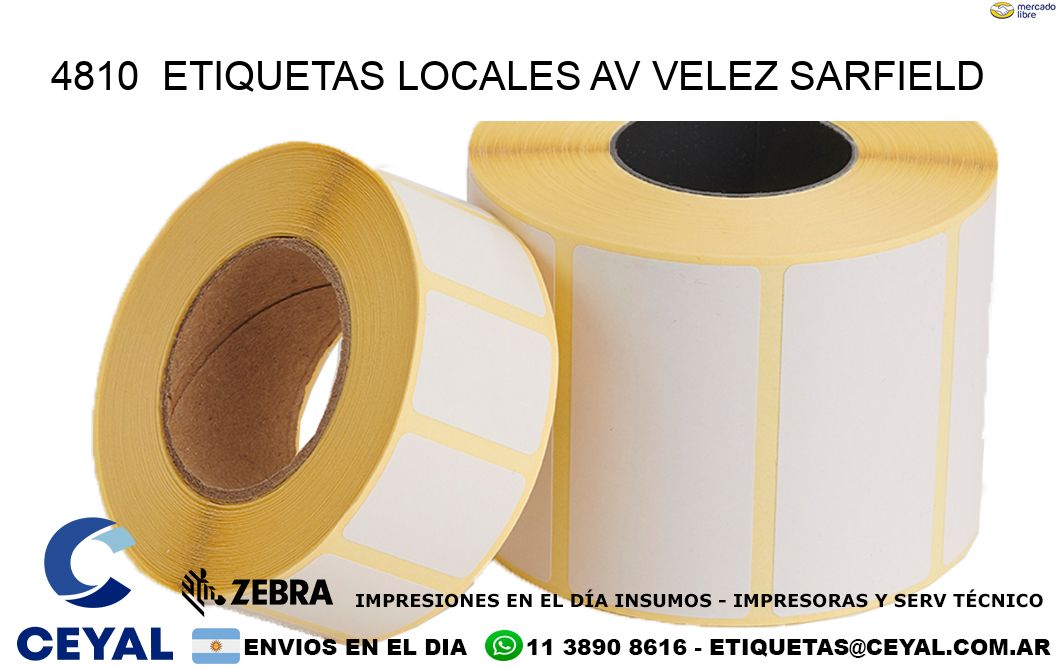 4810  etiquetas locales Av Velez Sarfield