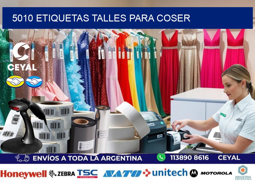 5010 ETIQUETAS TALLES PARA COSER