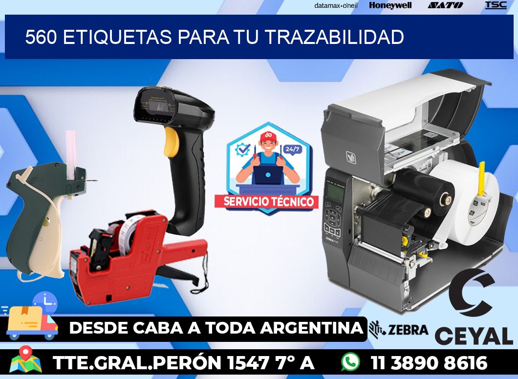 560 etiquetas para tu trazabilidad
