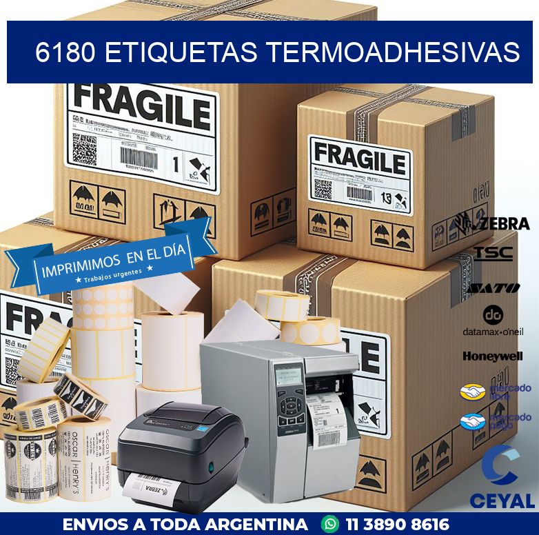 6180 etiquetas termoadhesivas
