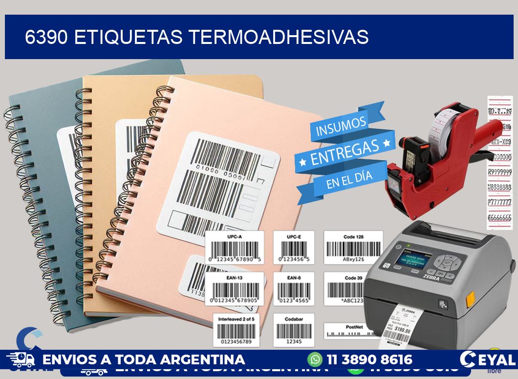 6390 etiquetas termoadhesivas