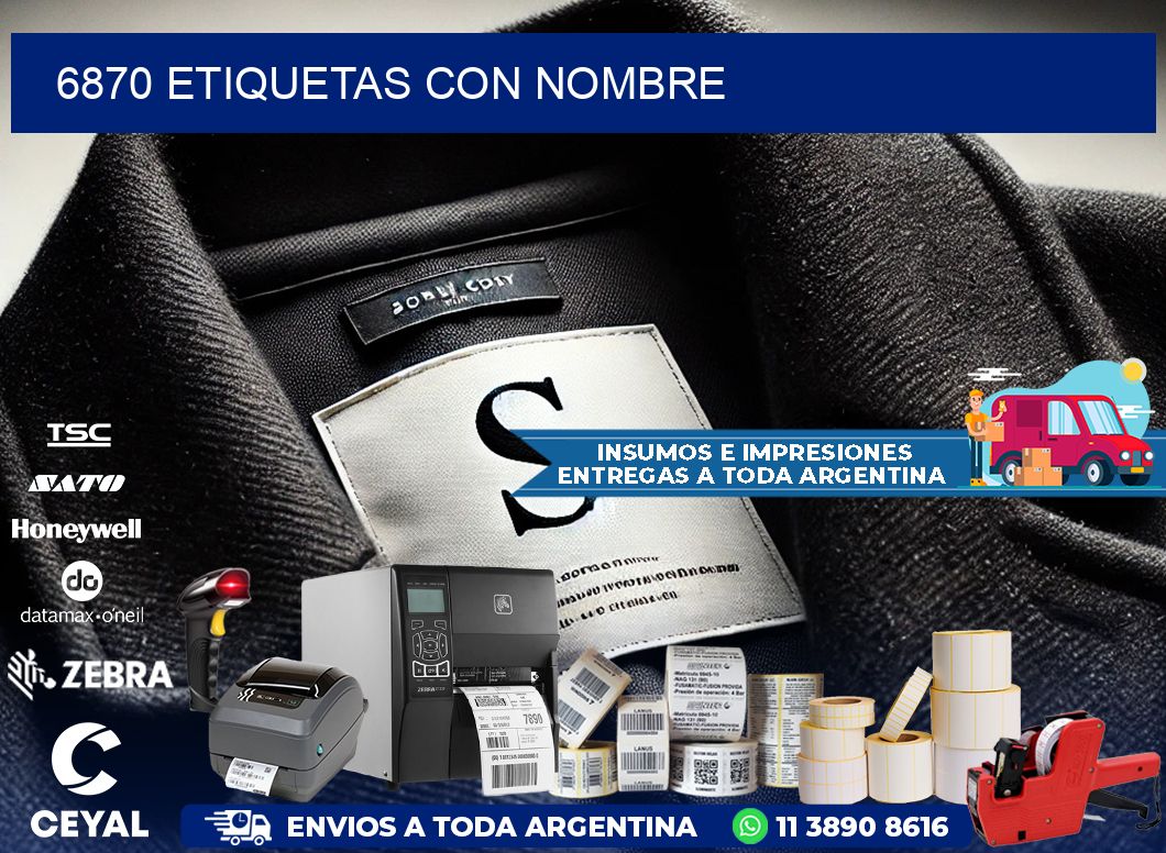 6870 etiquetas con nombre