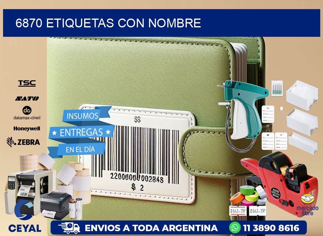 6870 etiquetas con nombre