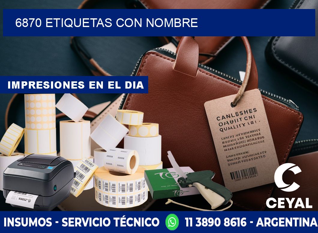 6870 etiquetas con nombre