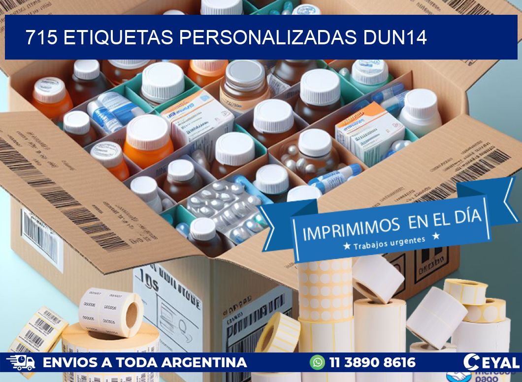 715 Etiquetas personalizadas dun14