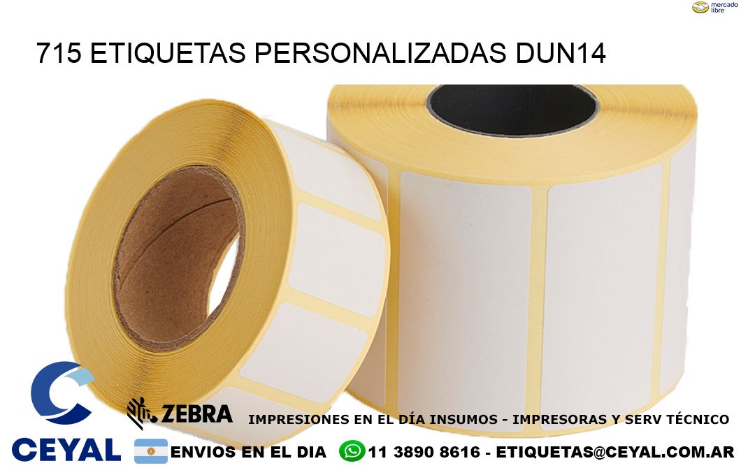 715 Etiquetas personalizadas dun14