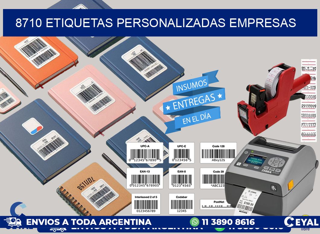 8710 Etiquetas personalizadas empresas