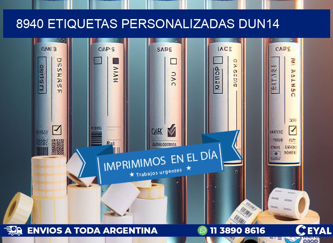 8940 Etiquetas personalizadas dun14