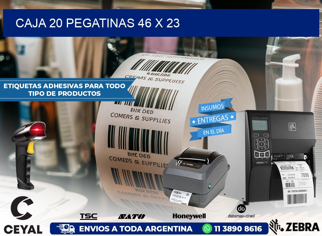 CAJA 20 PEGATINAS 46 x 23