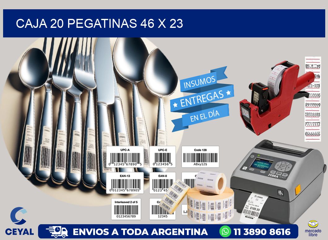 CAJA 20 PEGATINAS 46 x 23