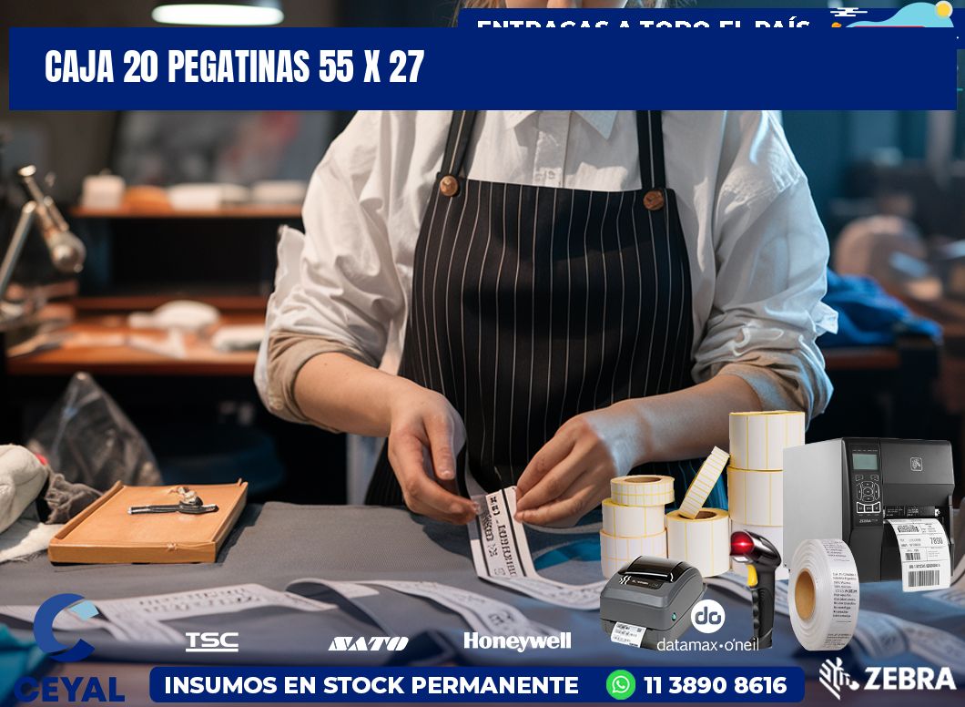 CAJA 20 PEGATINAS 55 x 27