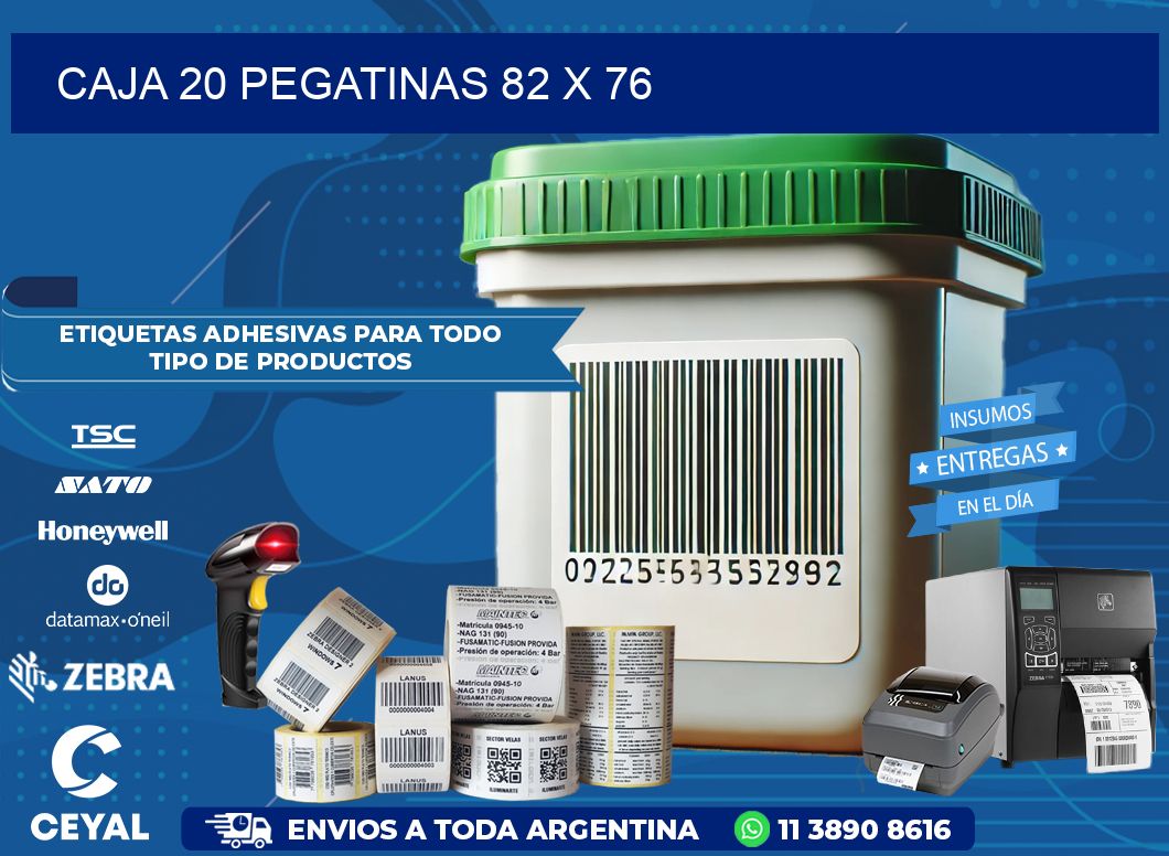 CAJA 20 PEGATINAS 82 x 76