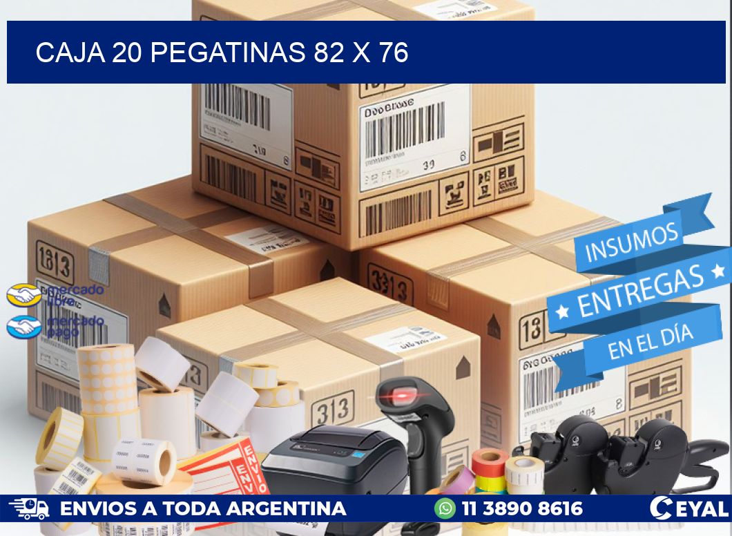 CAJA 20 PEGATINAS 82 x 76