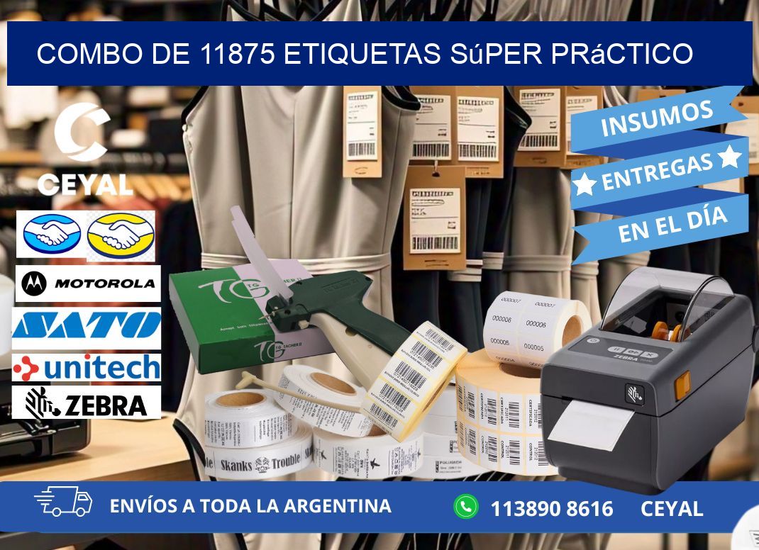 Combo de 11875 etiquetas súper práctico