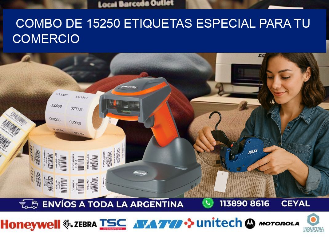 Combo de 15250 etiquetas especial para tu comercio