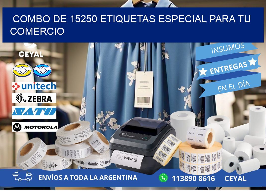 Combo de 15250 etiquetas especial para tu comercio