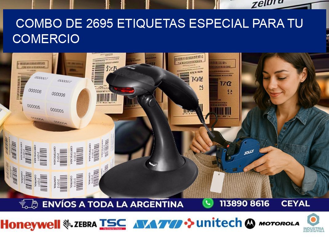 Combo de 2695 etiquetas especial para tu comercio