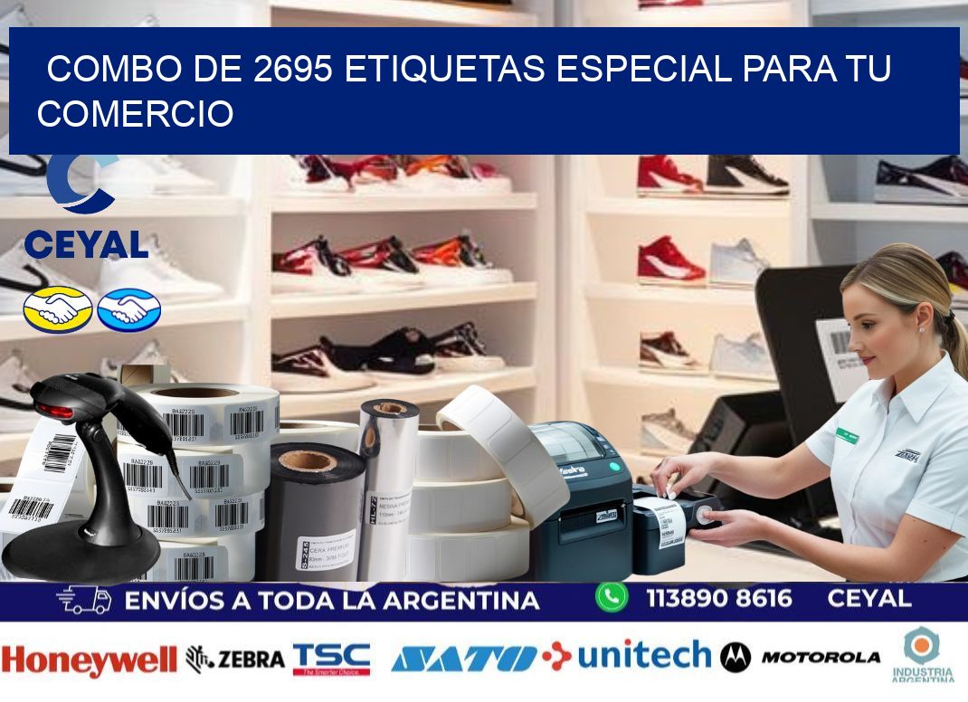 Combo de 2695 etiquetas especial para tu comercio