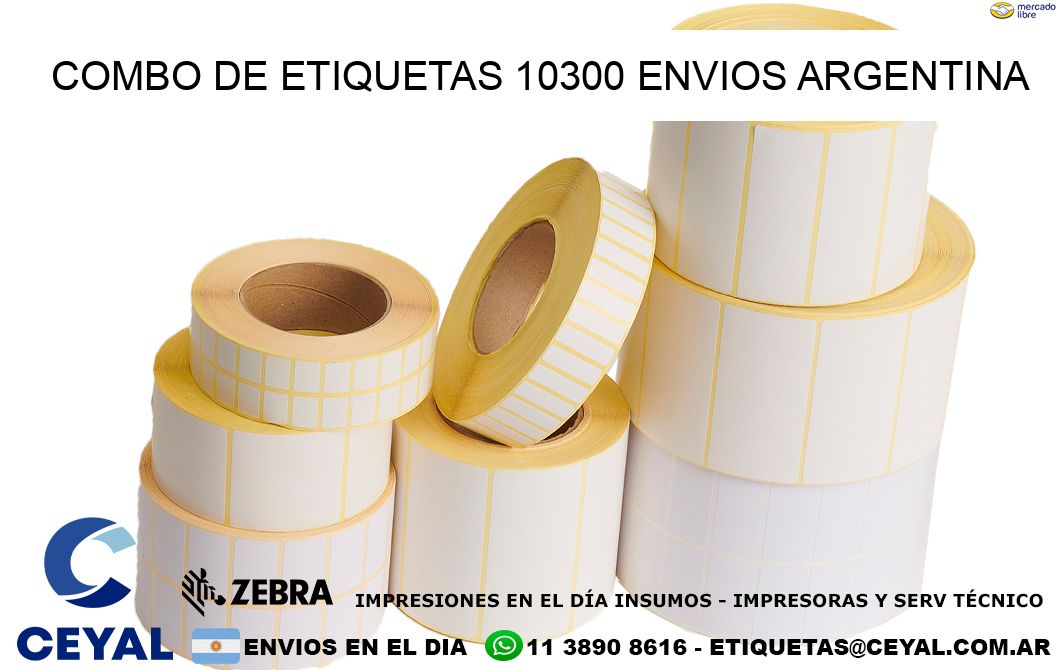 Combo de etiquetas 10300 ENVIOS ARGENTINA