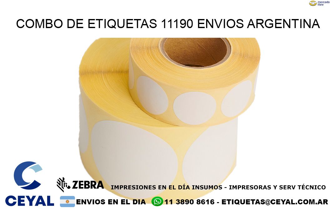 Combo de etiquetas 11190 ENVIOS ARGENTINA