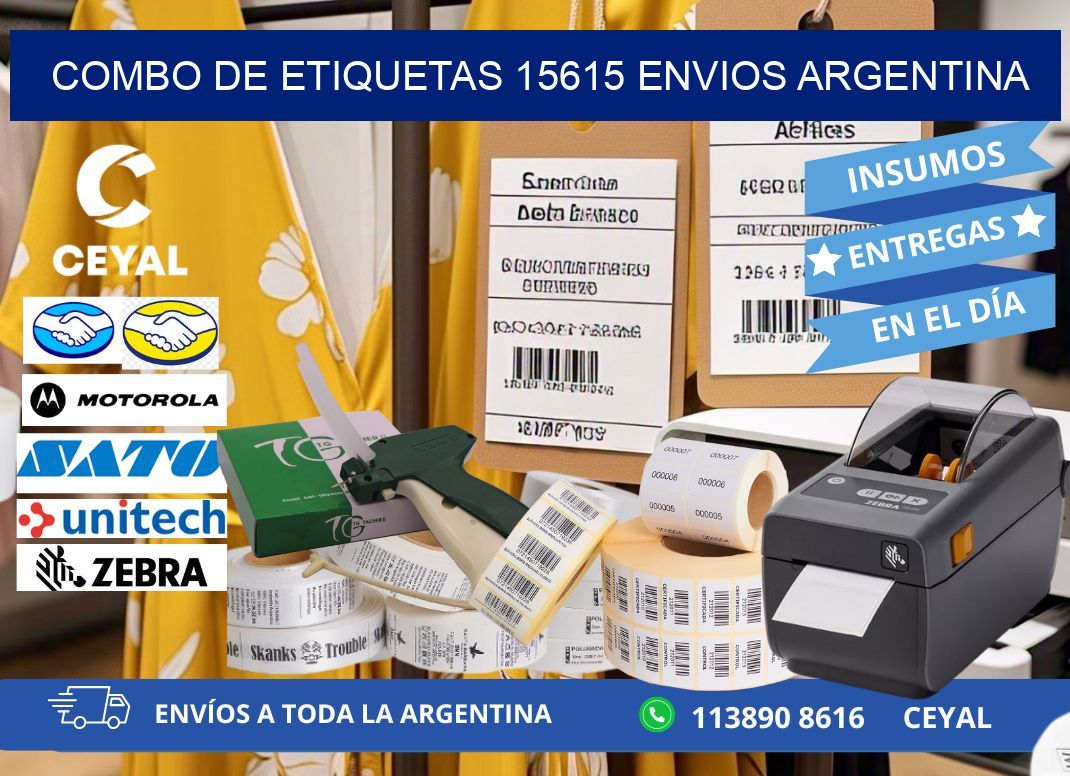 Combo de etiquetas 15615 ENVIOS ARGENTINA