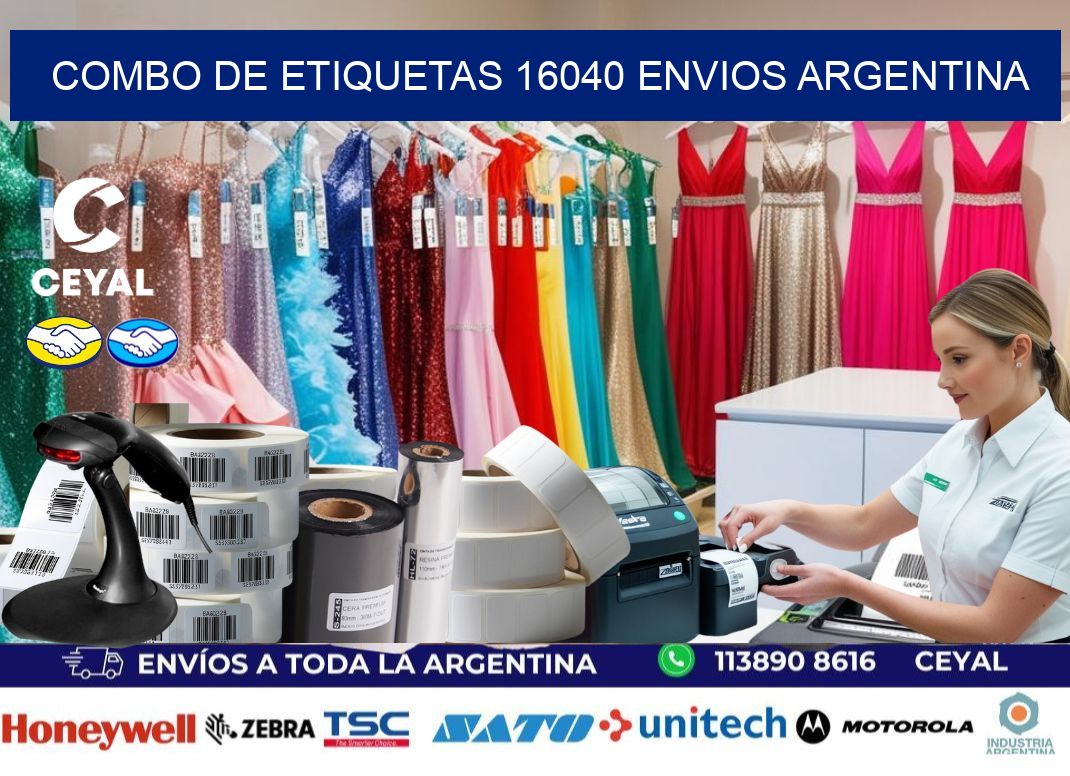 Combo de etiquetas 16040 ENVIOS ARGENTINA