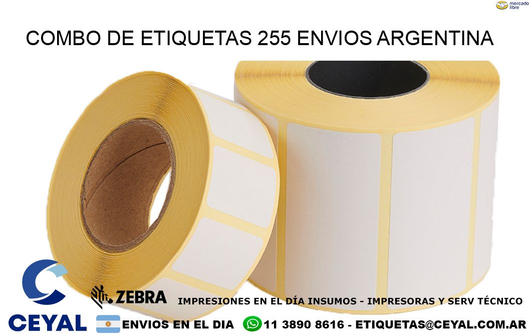 Combo de etiquetas 255 ENVIOS ARGENTINA