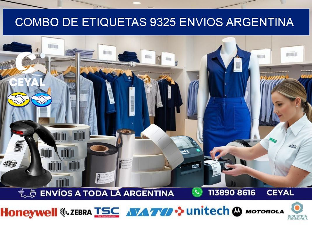 Combo de etiquetas 9325 ENVIOS ARGENTINA