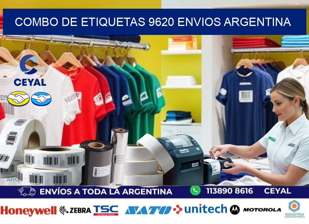 Combo de etiquetas 9620 ENVIOS ARGENTINA