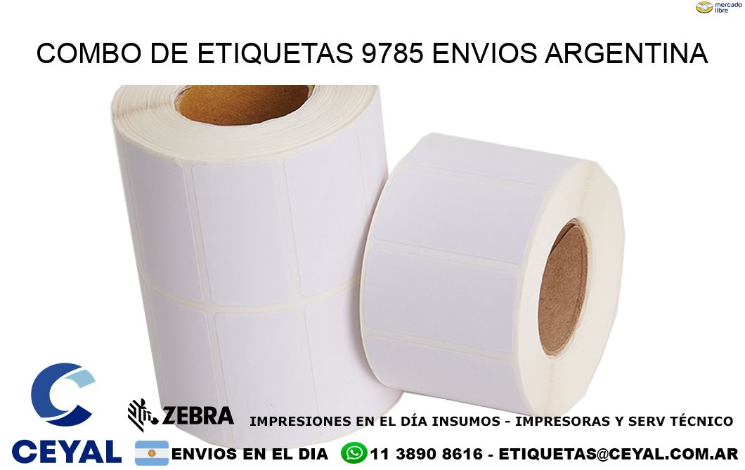 Combo de etiquetas 9785 ENVIOS ARGENTINA
