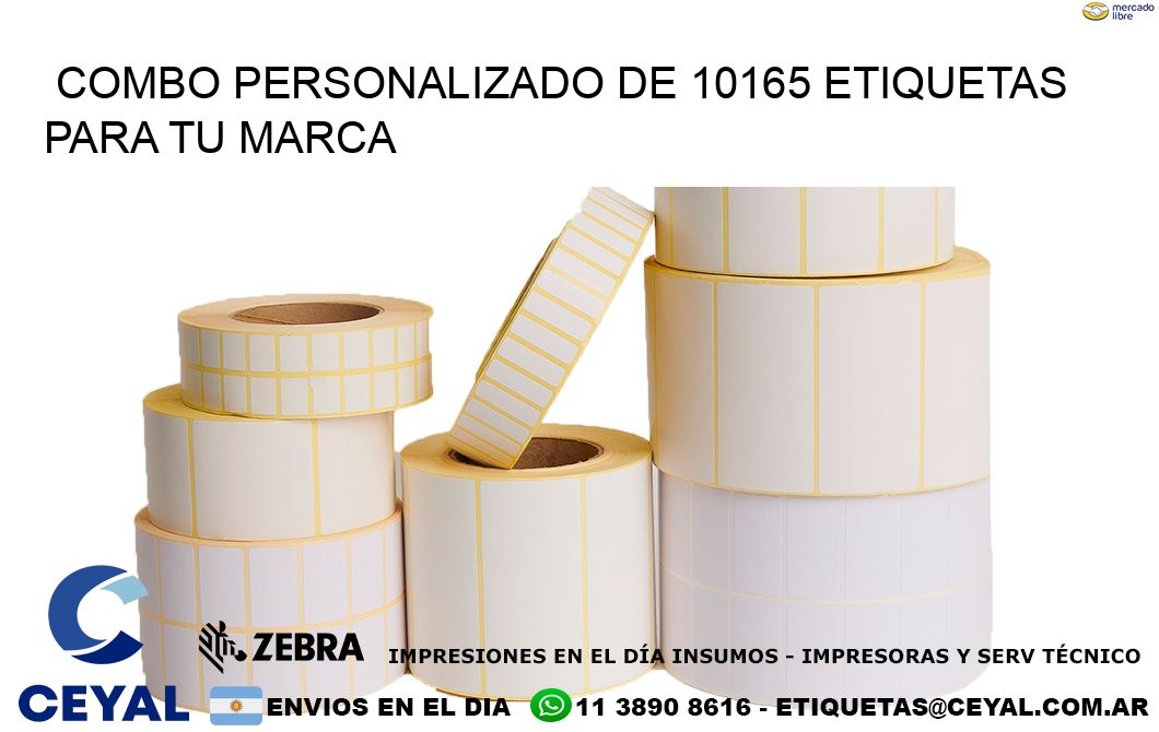 Combo personalizado de 10165 etiquetas para tu marca