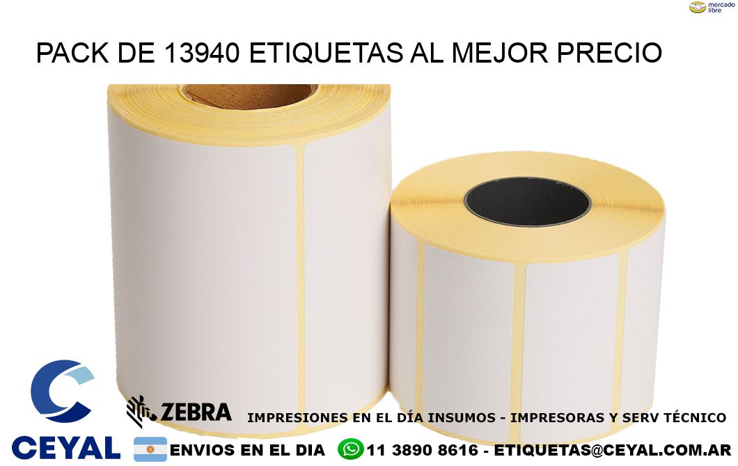 Pack de 13940 etiquetas al mejor precio