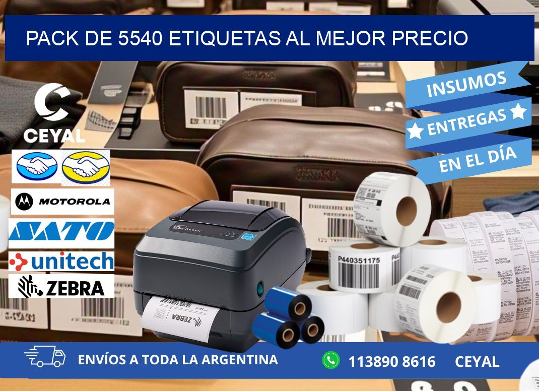 Pack de 5540 etiquetas al mejor precio