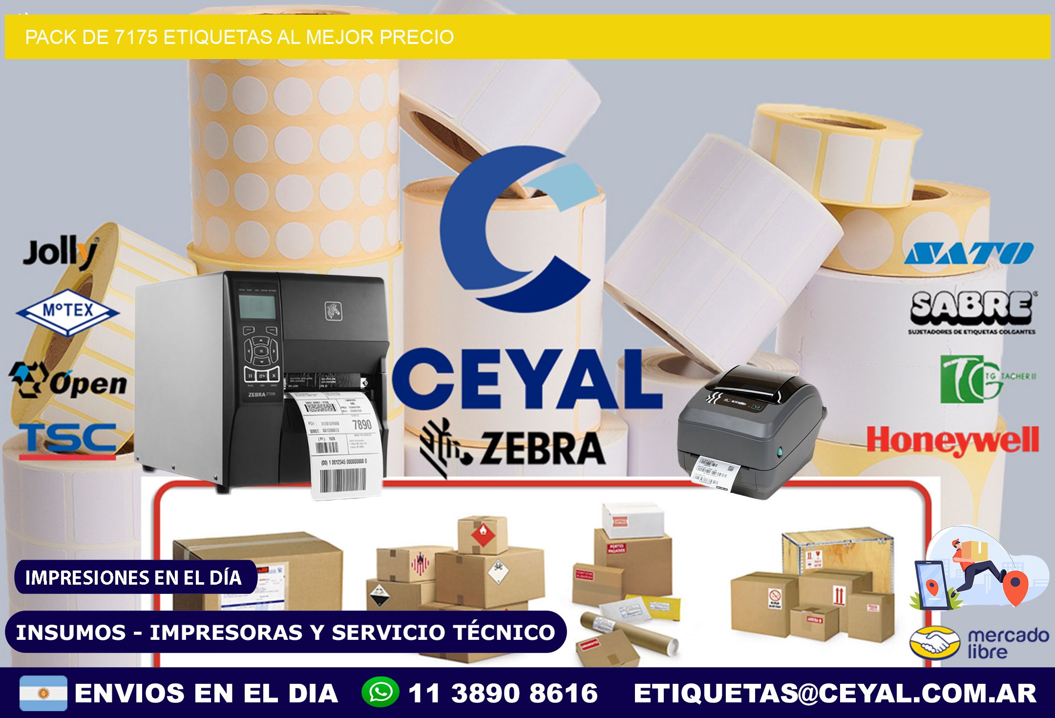 Pack de 7175 etiquetas al mejor precio