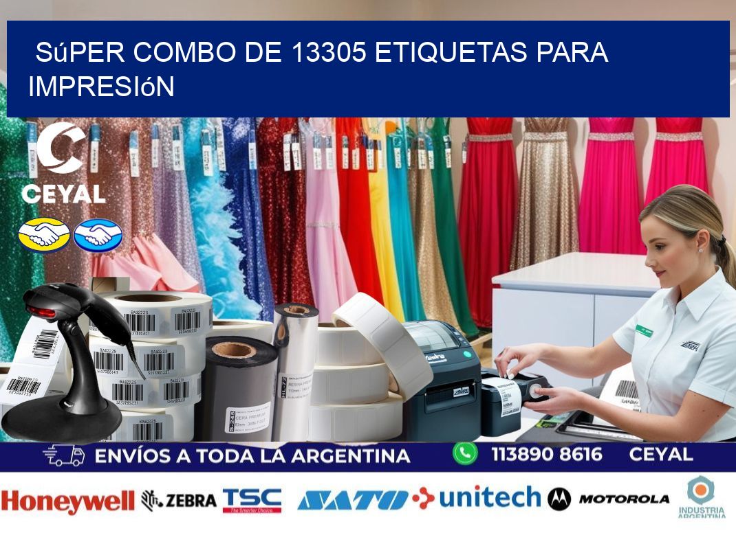 Súper combo de 13305 etiquetas para impresión
