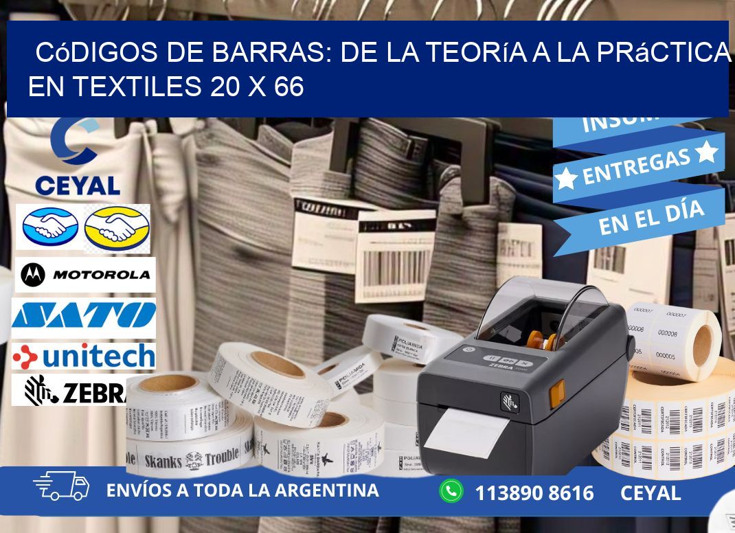 Códigos de Barras: De la Teoría a la Práctica en Textiles 20 x 66
