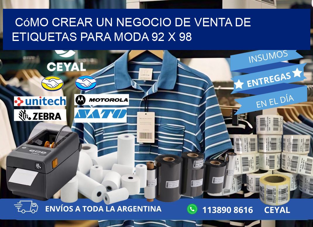 Cómo Crear un Negocio de Venta de Etiquetas para Moda 92 x 98