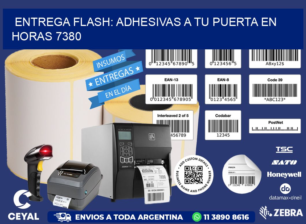Entrega Flash: Adhesivas A Tu Puerta en Horas 7380