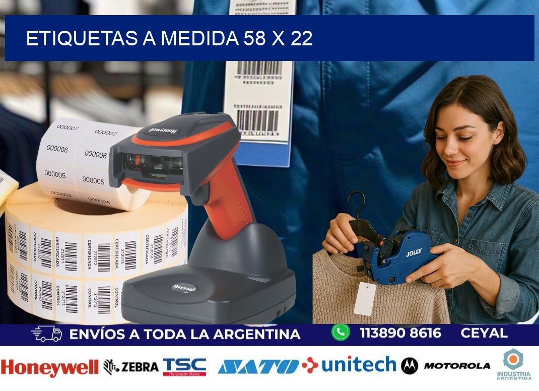 Etiquetas a medida 58 x 22