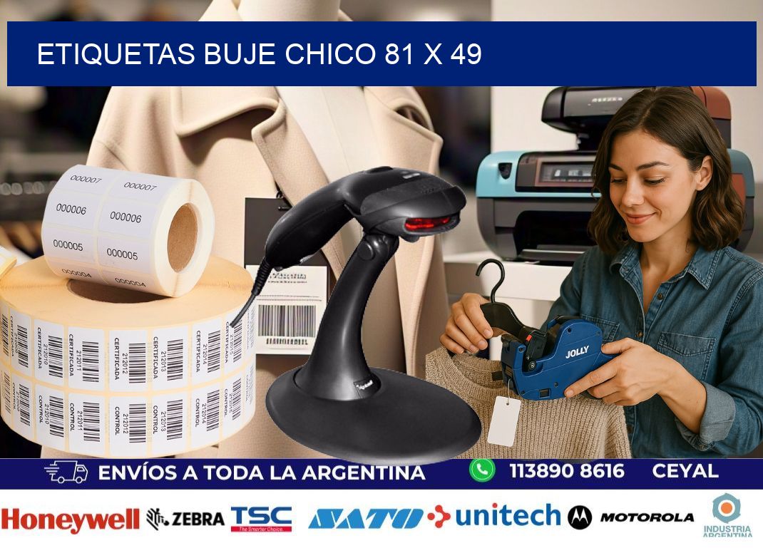 Etiquetas buje chico 81 x 49