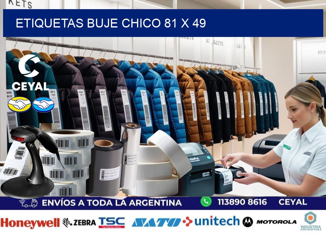 Etiquetas buje chico 81 x 49