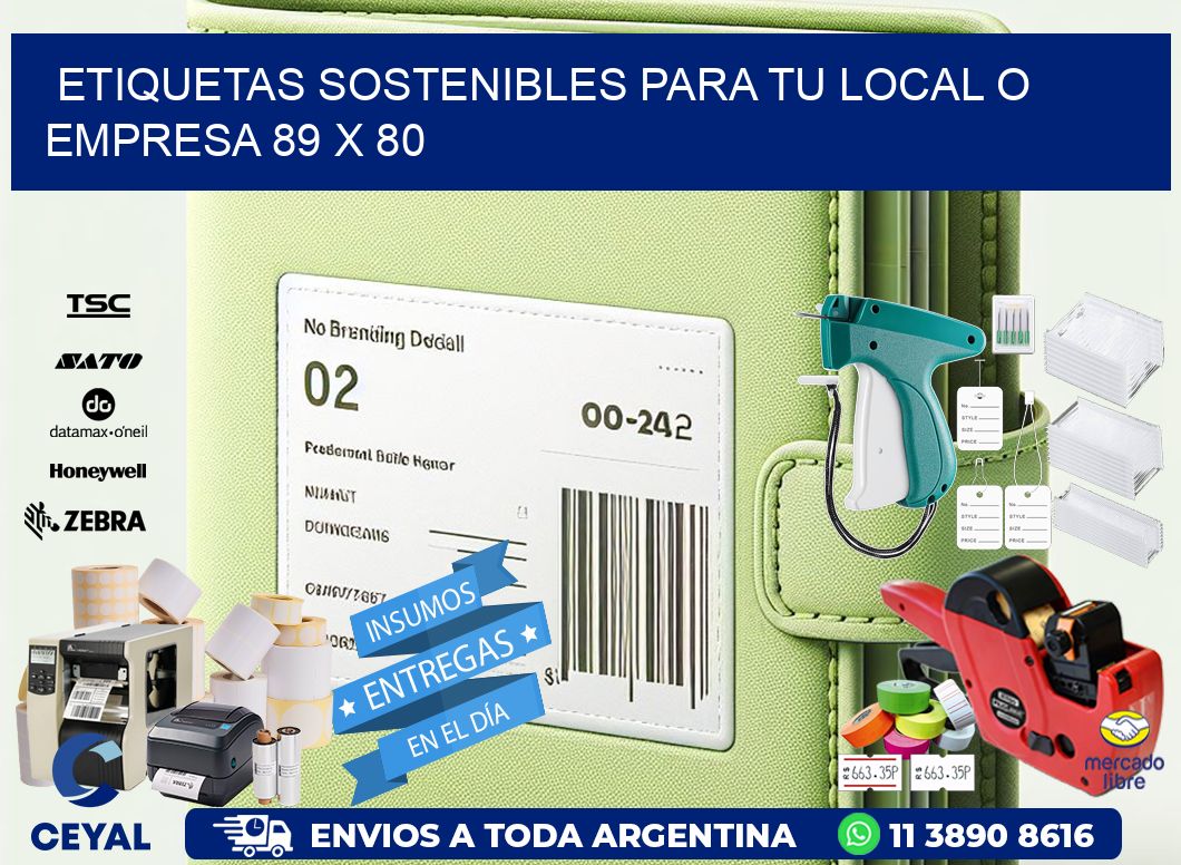 Etiquetas sostenibles para tu local o empresa 89 x 80